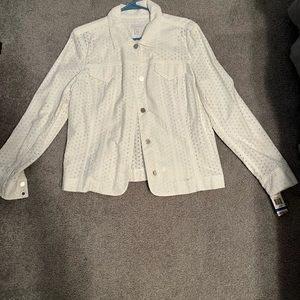 New white Charter Club Jacket